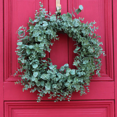 Handcrafted Faux Eucalyptus Wreath