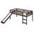 Loft Bed with Slide, Multifunctional Design, Twin