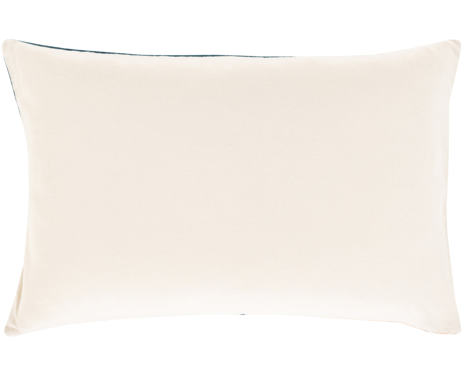 Kat Patchwork Lumbar Throw Pillow, Teal/Peach, Polyester/Polyfill