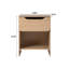 Jaqualine 1-Drawer Nightstand with Storage Cubby-627598541