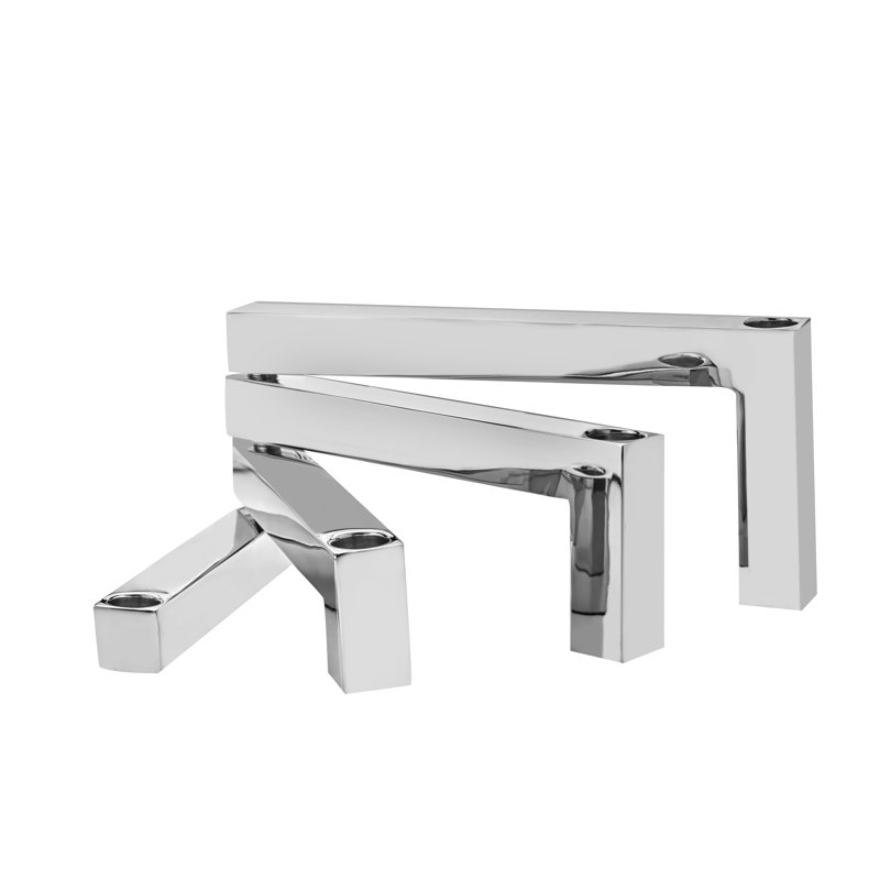 Porte-bougie emboîtable raffiné, Argent