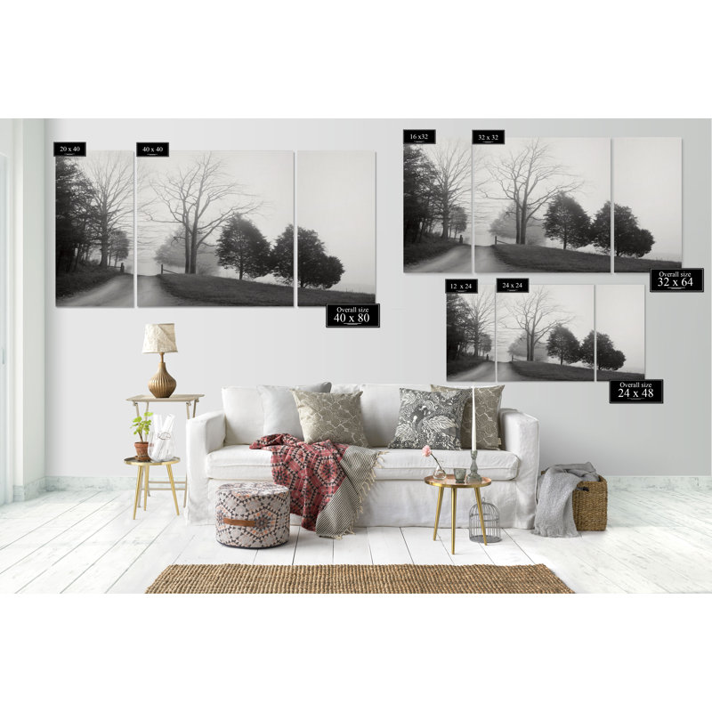 « tennessee matinée », photo multi-pièce sur toile premium, H 32 po x l 64 po x P 1,5 po