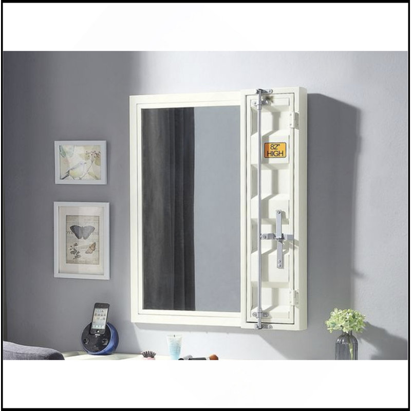 Miroir de salle de bain Cargo, Blanc