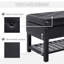Banc de rangement avec repose-pieds en similicuir 44 po Homcom-661794274