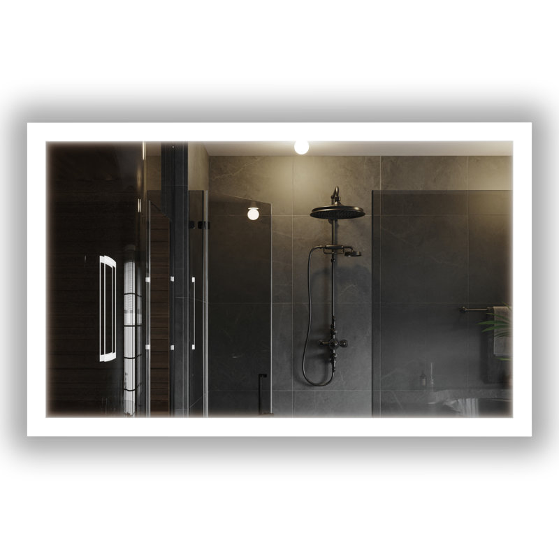 Miroir de salle de bain Gabriella, H 30 po x l 48 po x P 2 po