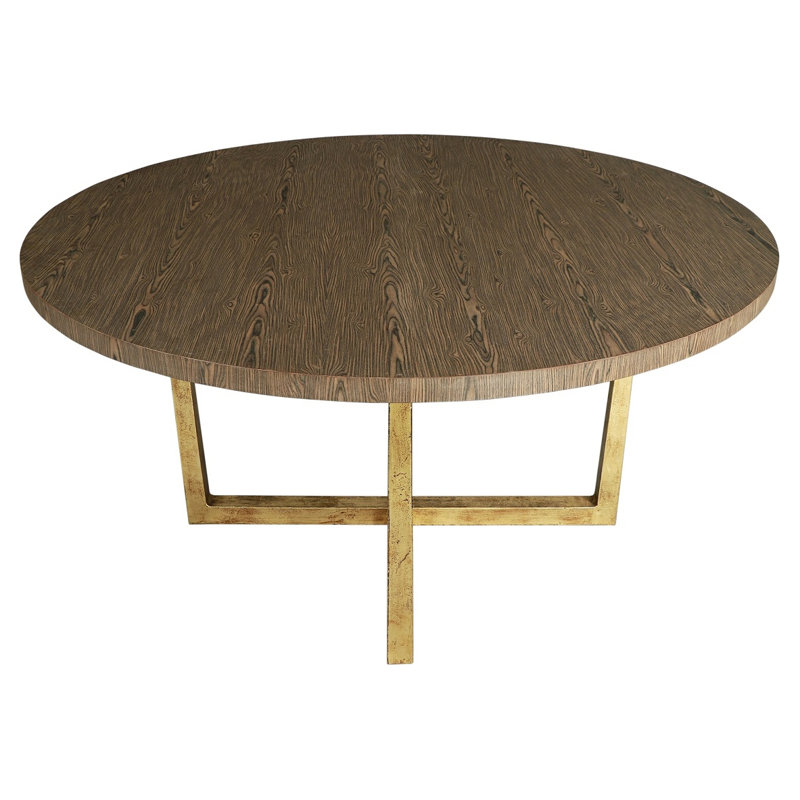 Caesar 60'' Iron Trestle Dining Table