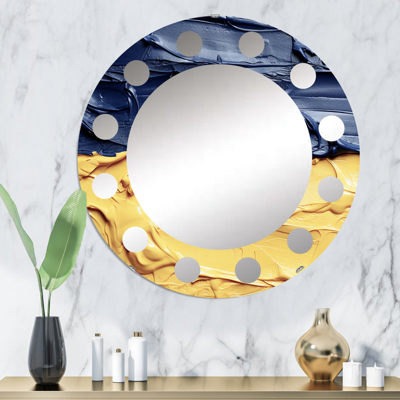 Miroir mural rond Nishida, 32 po x 32 po
