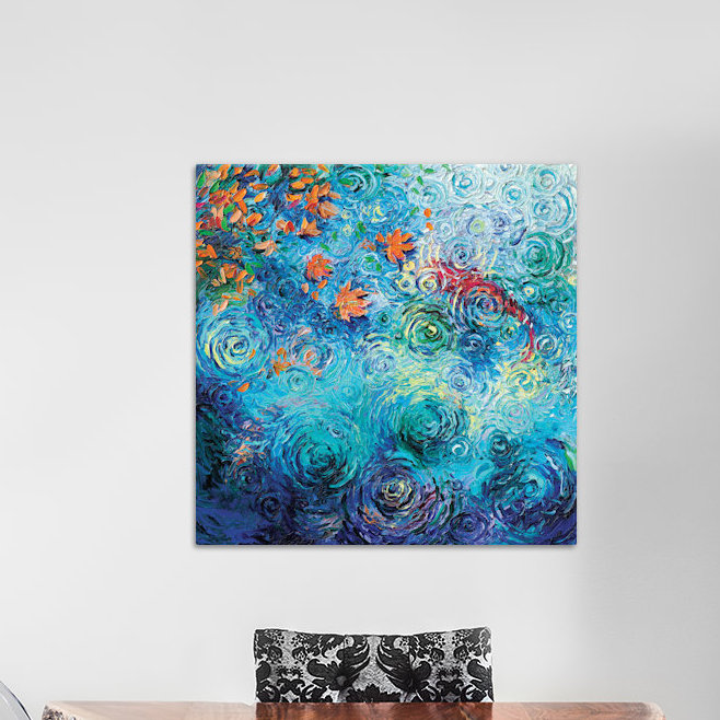 «Iris Scott - Green River Sockeye» par Iris Scott, reproduction d'art sur toile tendue, H 12 po x l 12 po x P 0,75 po