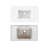 36"engineered Stone Bathroom Vanity Top With Rectangular Undermount Ceramic Middle Sink