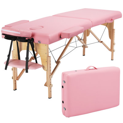 Adjustable Massage Bed Portable Spa Table with Headrest
