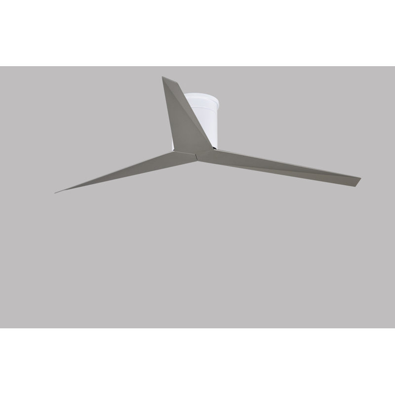 Eliza Ceiling Fan, Brushed Nickel, Gloss White