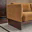 Canapé rembourré 77 pouces à accoudoirs carrés 77 po avec base en bois massif-1255504171