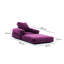 Fauteuil futon large de 35,4 po Elvin-1280276592