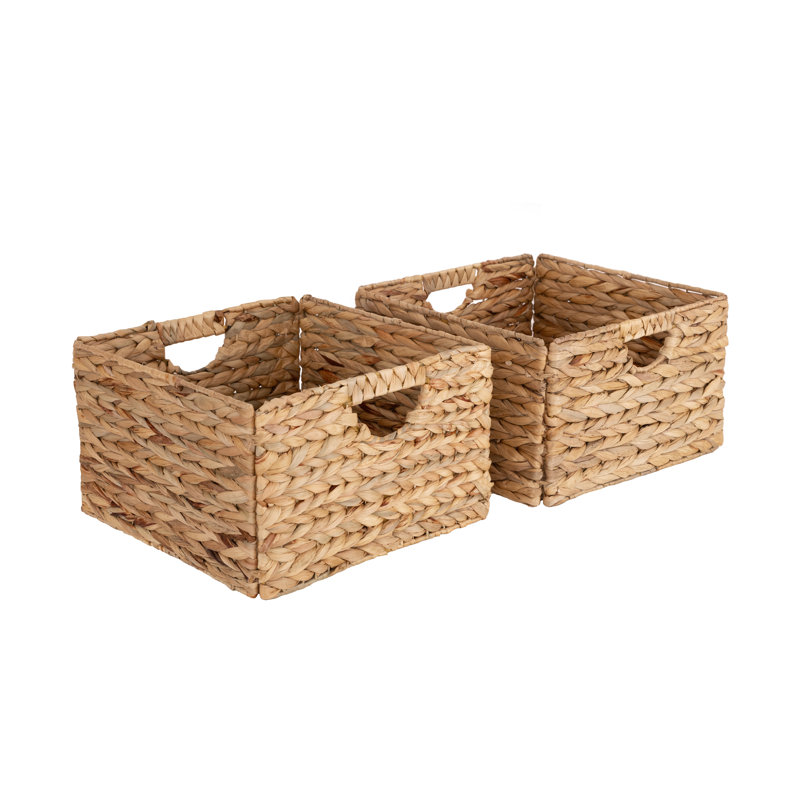 Handwoven Basket, Water Hyacinth