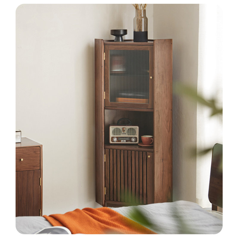 Light Luxury Triangular Accent Cabinet