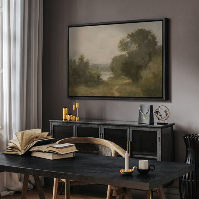 Art mural encadré, rétro, antique et classique pour chambre à coucher - 16 po x 24 po