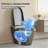 Grey One-Piece Smart Bidet Toilet, Auto Open/Close Seat With Warm Water & Air Dryer-123060810