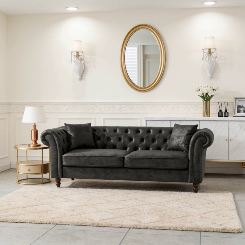 Canapé de 83 po Chesterfield Tech