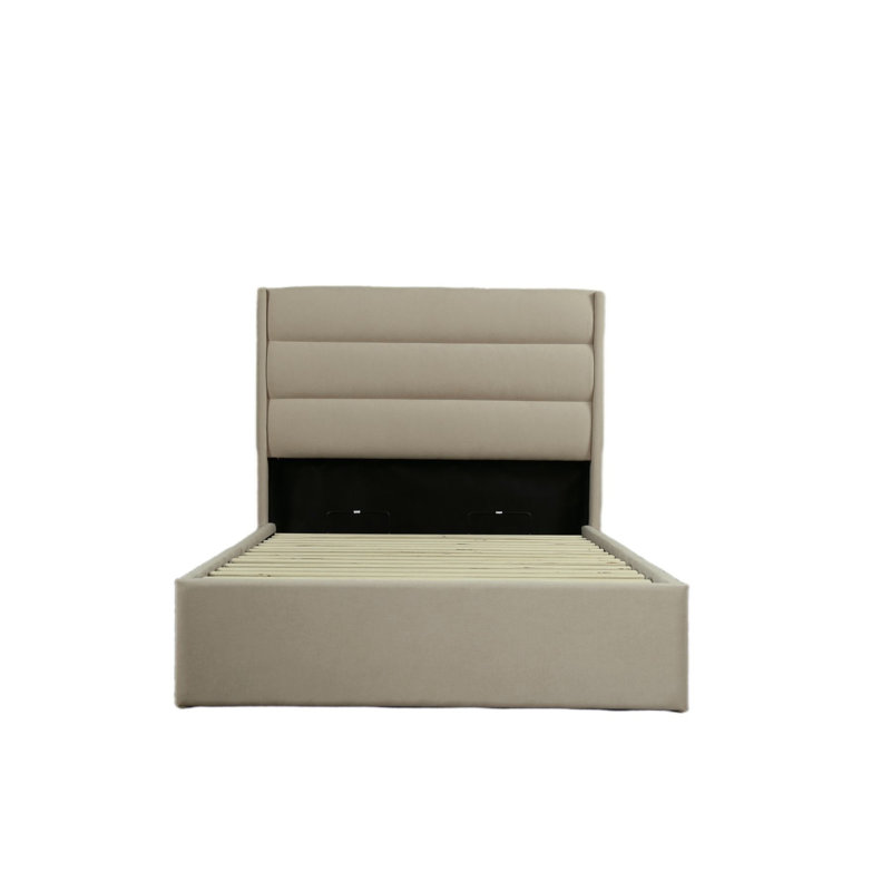  Lit de rangement rembourré Denicolais, Beige, Simple