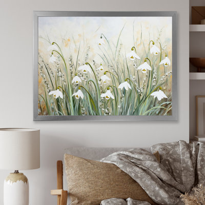 «Farmhouse Snowdrops Bloom Charm I», reproduction sur toile