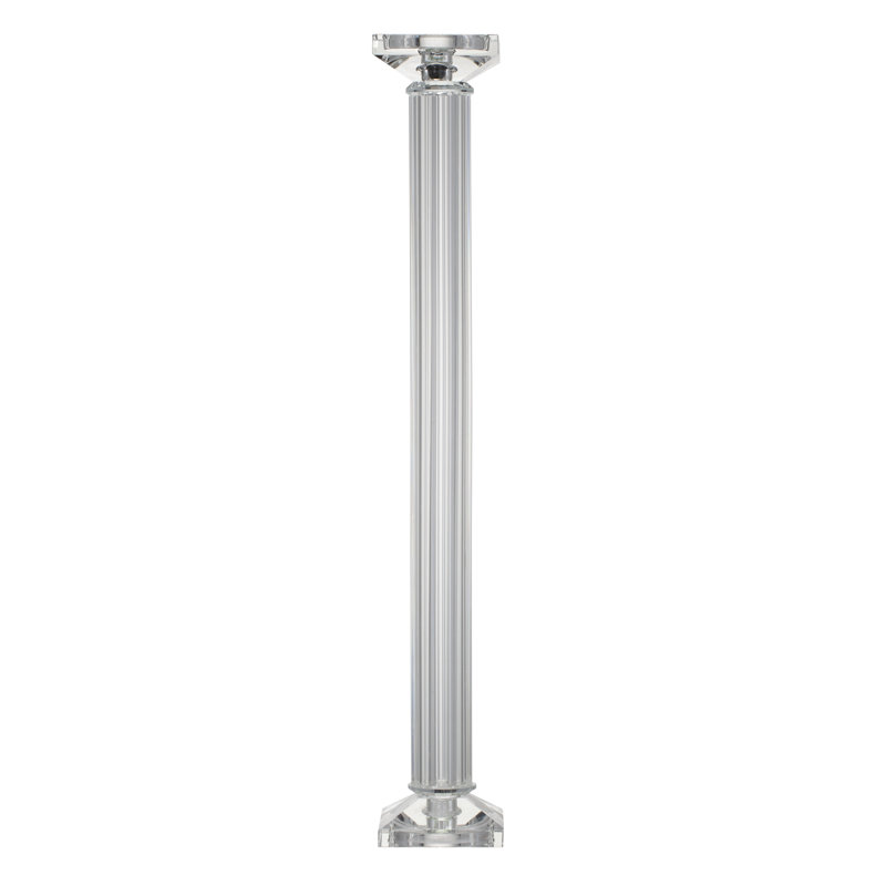 Chandelle en cristal, H 23 po x l 3,5 po x P 3,5 po