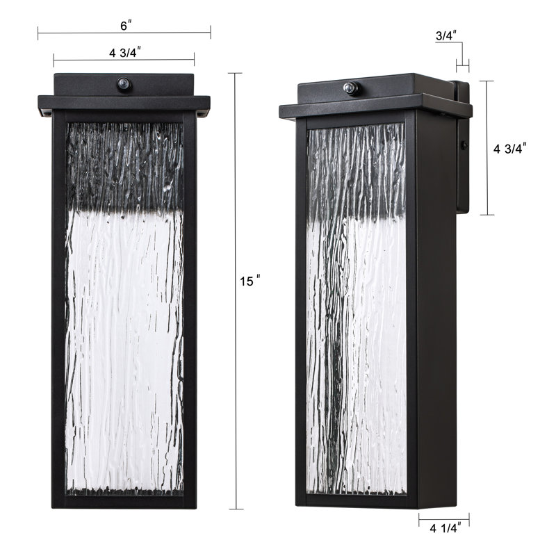 Hunnewell LED Wall Light, 15" H x 6" W x 4.25" D