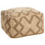 Najera 50 cm W Jute Square Geometric Pouffe
