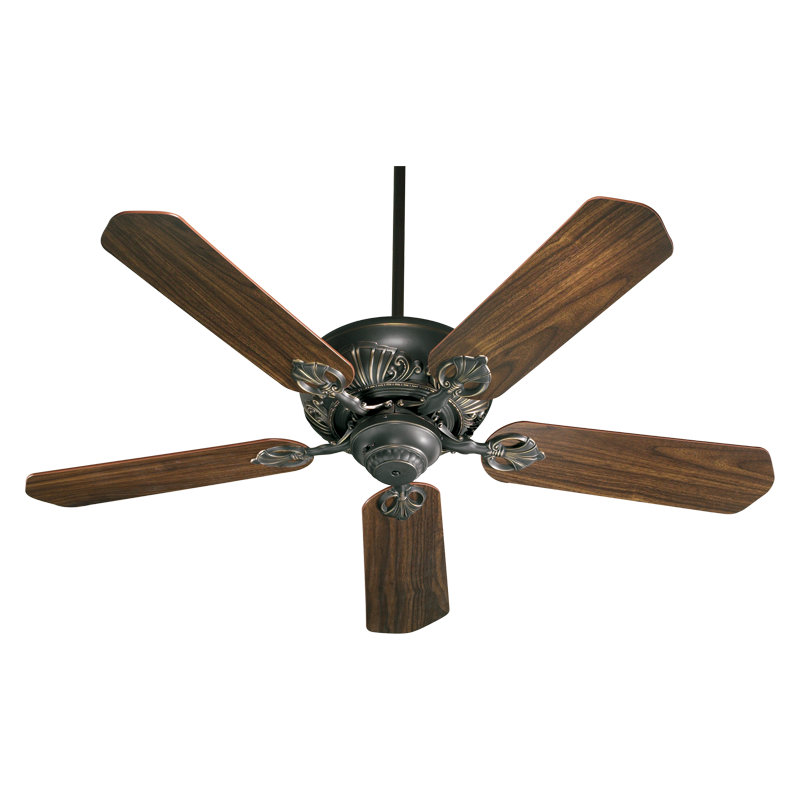 Souza 52'' Ceiling Fan, Old World with Rosewood/Walnut Blades