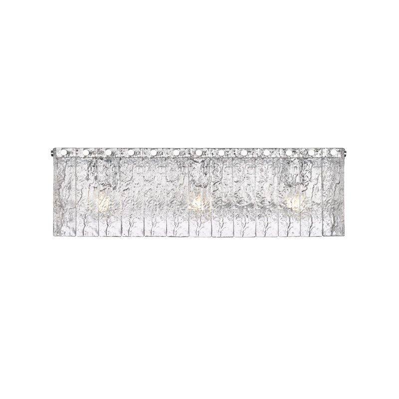 Meuble-lavabo 4 lumières Timeothy, Chrome poli, Trois lumières