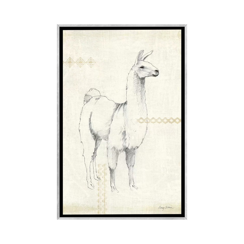 «Dream Love Believe Sing» par Anne Tavoletti - impression, Aucun mat, H 26 po x l 18 po x 1,5 po, Toile avec cadre argenté