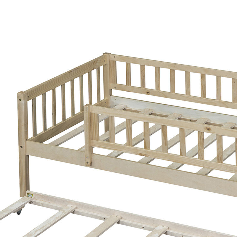 Lit de jour simple avec couchette Miesner, Naturel