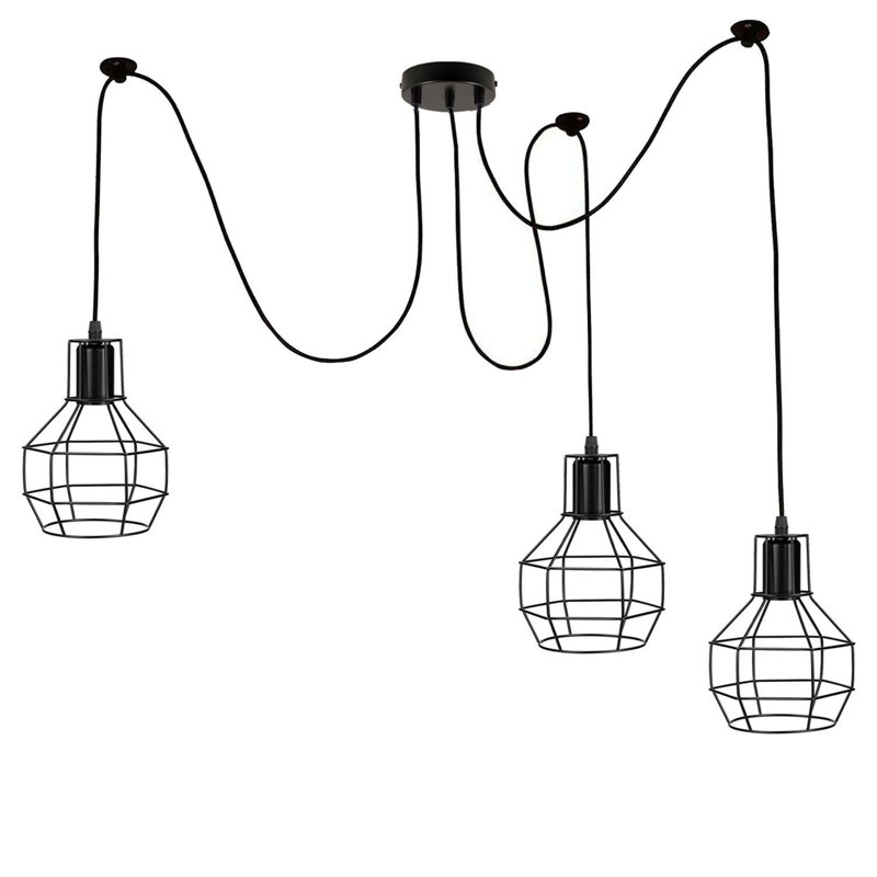 Barner 3 - Light Chandelier, Black