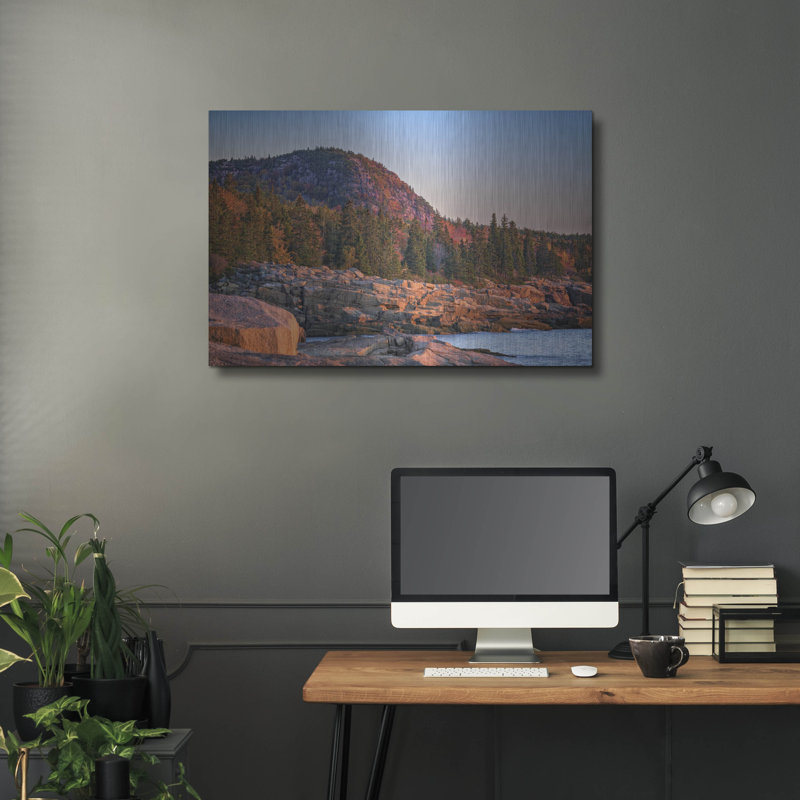 «The Beehive Of Acadia National Park» par Rick Berk, art mural en métal, H 24 po x l 36 po