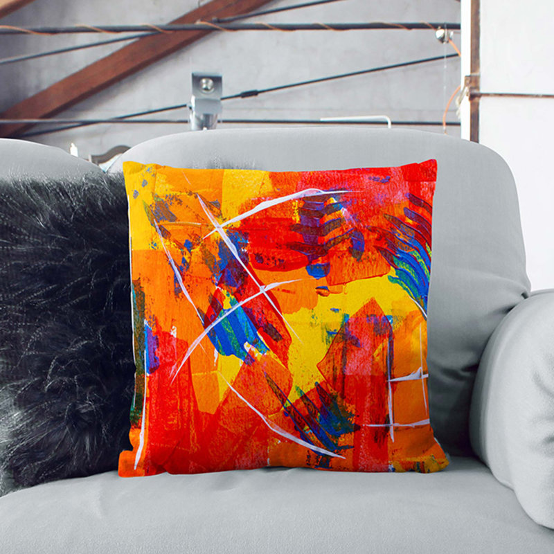 Square Throw Cushion, 40 x 40 cm, White