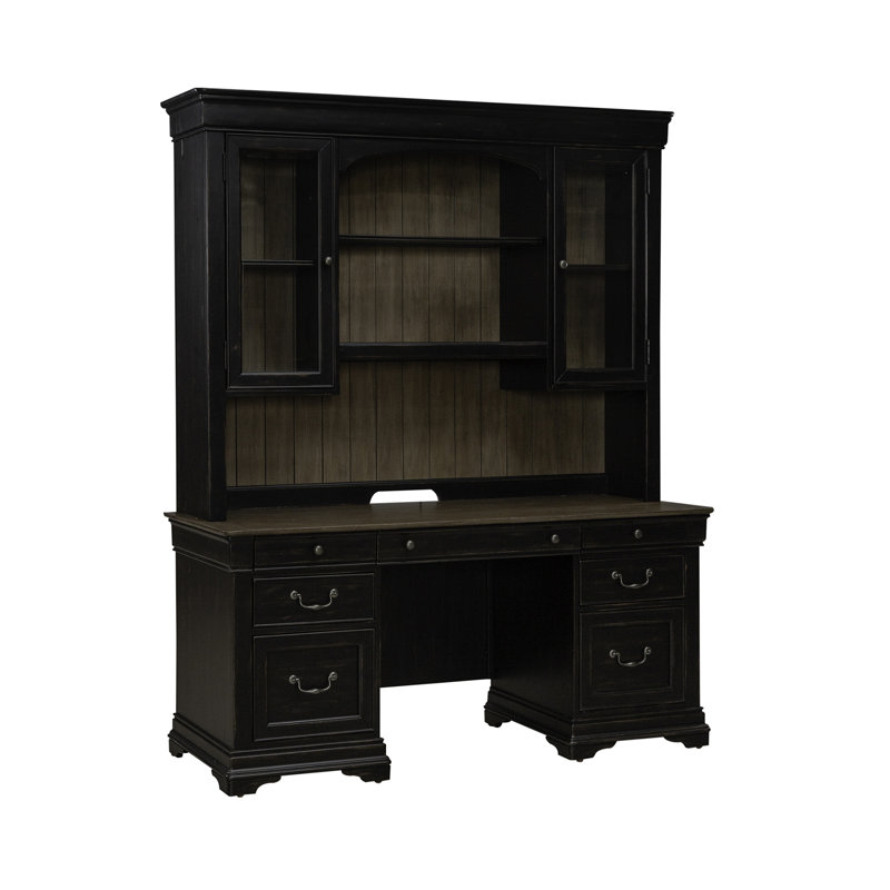 Juiliana Credenza and Hutch w/ LED Lighting