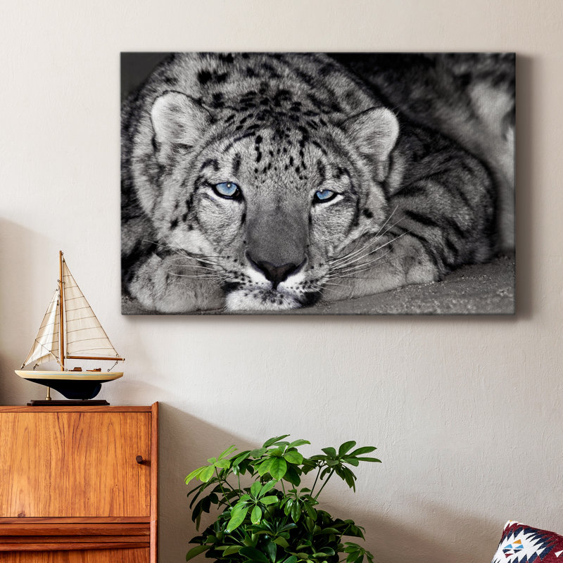 " Snow Leopard Sanctuary ", 18" H x 12" W x 1" D