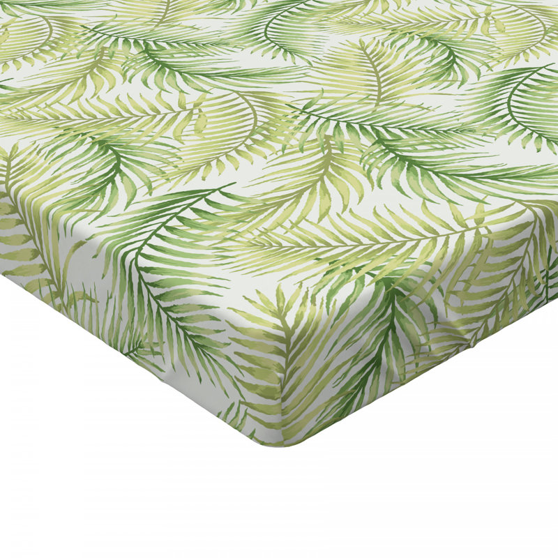 Microfiber Floral Fitted Sheet, Full Fitted Sheet