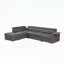 Canapé modulaire en tissu avec repose-pieds-1729007074