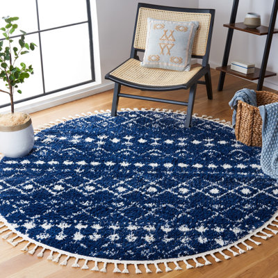 Akifa Fringe Shag Performance Southwestern Rug