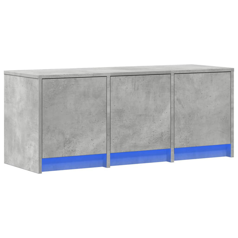 Cristien Unfinished TV Stand, Concrete Grey, 97cm