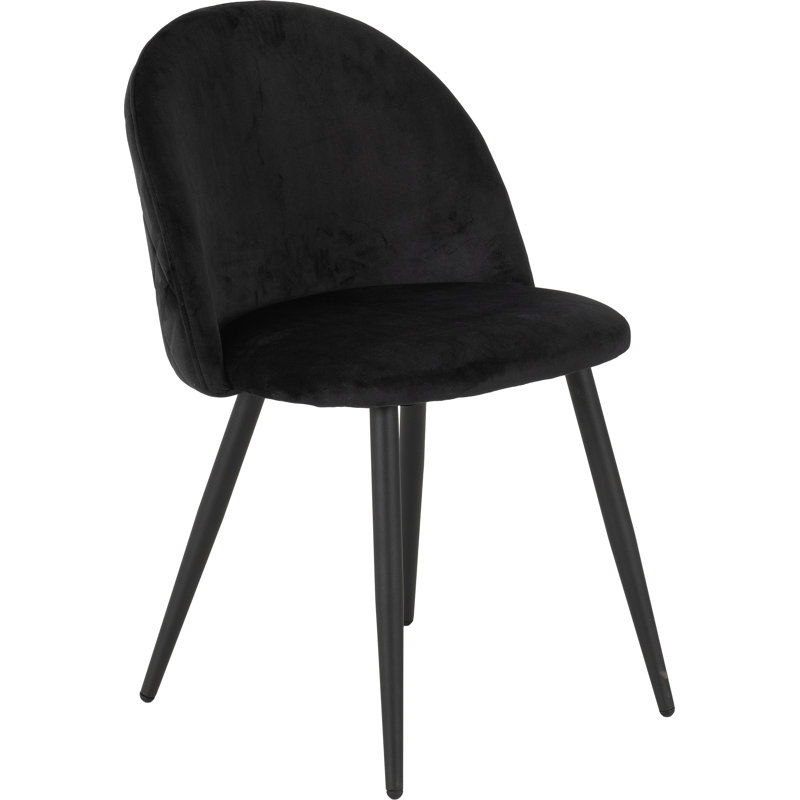 Aurora Upholstered Dining Chair, Black