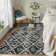 Geometric Machine Washable Rug with Rubber Backing for Living Room Moroccan Non-Slip Dining Room Rug Easy-Cleaning Floor Carpet for Bedroom Office Playroom