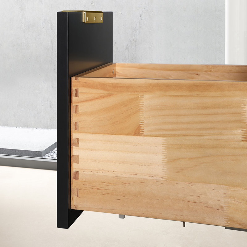 Meuble-lavabo simple 36 po Gabi, Noir onyx
