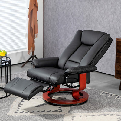 Fauteuil inclinable manuel pivotant, fauteuil inclinable avec repose-pieds pour le salon
