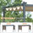 Aoodor Aluminum Pergola with Canopy-90610978-90610975