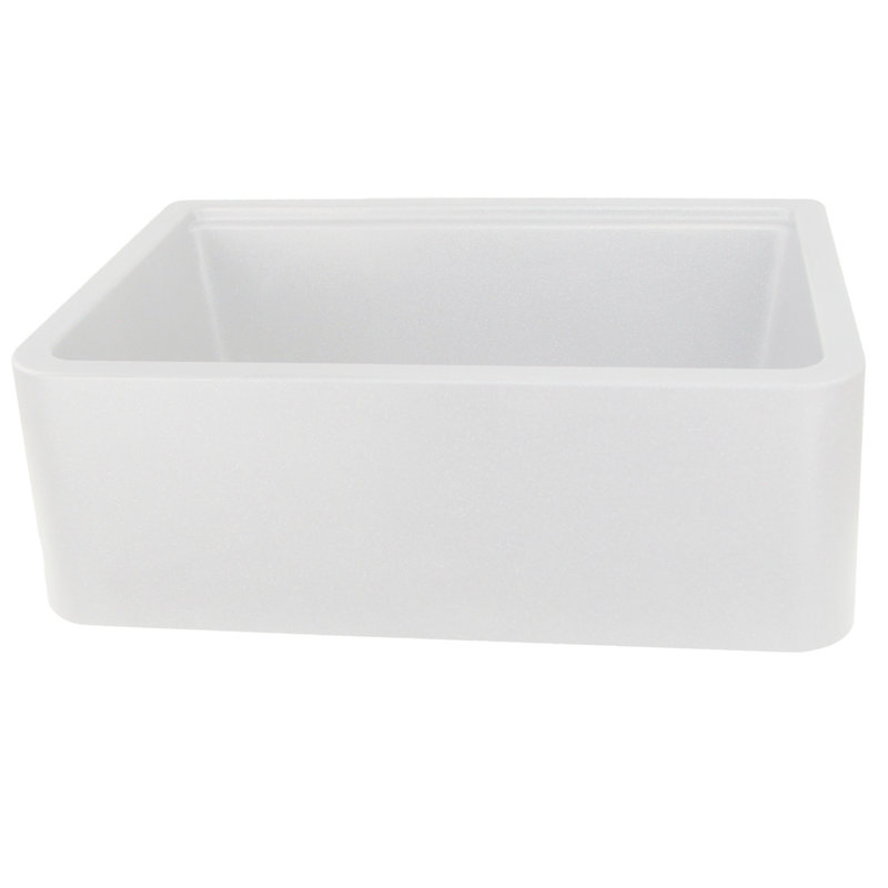 Plymouth 29.75'' L Single Basin Kitchen Sink, White