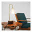 Lampe de table moderne moderne classique pour salon, chambre à coucher, bureau, décoration, conception originale, lampe de table européenne, lampe de table facile à assembler, lampe de table à angle droit en verre - 110V