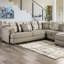 Canapé modulaire symétrique en chenille de 145 po de largeur