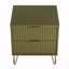 Table de bout moderne en bois avec rangement pour chambre à coucher Olive Green-141178381
