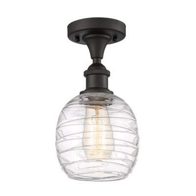 Carlucci Glass Semi Flush Mount